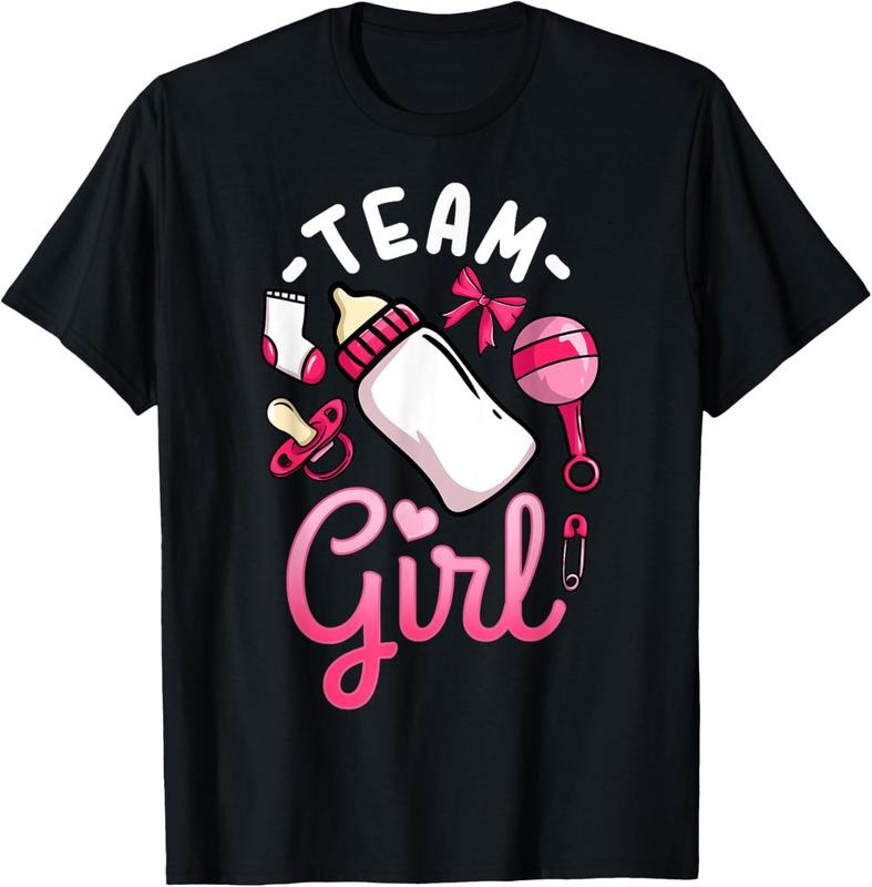 100% Cotton Gender Reveal Party Team Girl T-Shirt Hoodie, Sweatshirt | GrindPrints.com