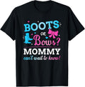 100% Cotton Gender reveal boots or bows mommy matching baby party T-Shirt Hoodie, Sweatshirt | GrindPrints.com