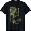 100% Cotton German Shepherd Dog - Dog Lover Shepherd USA Flag 4th July T-Shirt Hoodie, Sweatshirt | GrindPrints.com