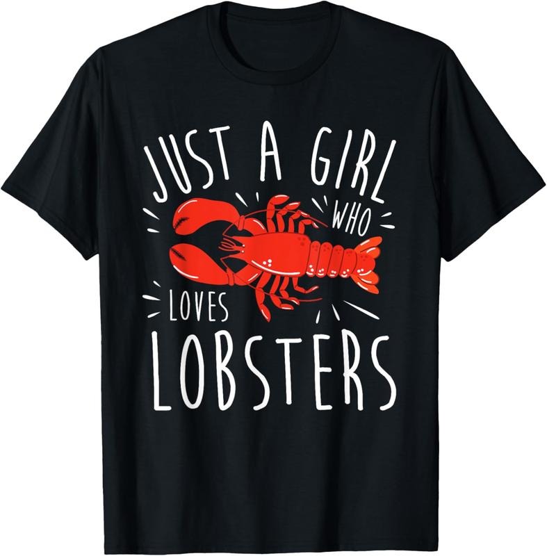 100% Cotton Girl Lobster Lover I Woman Loves Seafood T-Shirt Hoodie, Sweatshirt | GrindPrints.com
