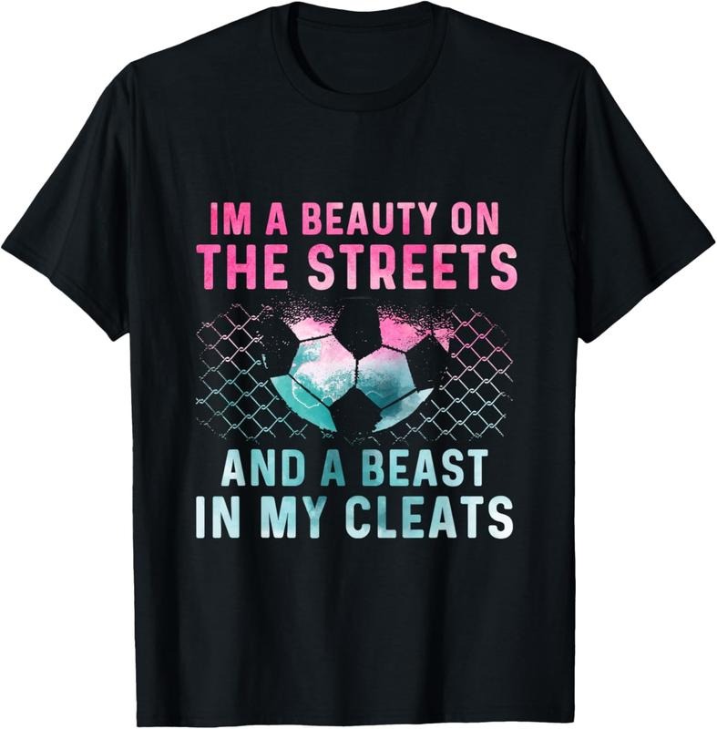 100% Cotton Girl Soccer Player Gifts Team Cleats Mom Goalie Captain T-Shirt Hoodie, Sweatshirt | GrindPrints.com