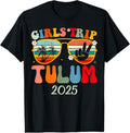 100% Cotton Girls Trip Tulum 2025 Summer Beach Weekend Vacation Matching T-Shirt Hoodie, Sweatshirt | GrindPrints.com