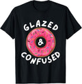 100% Cotton Glazed And Confused - Funny Donut Lover Gift T-Shirt Hoodie, Sweatshirt | GrindPrints.com