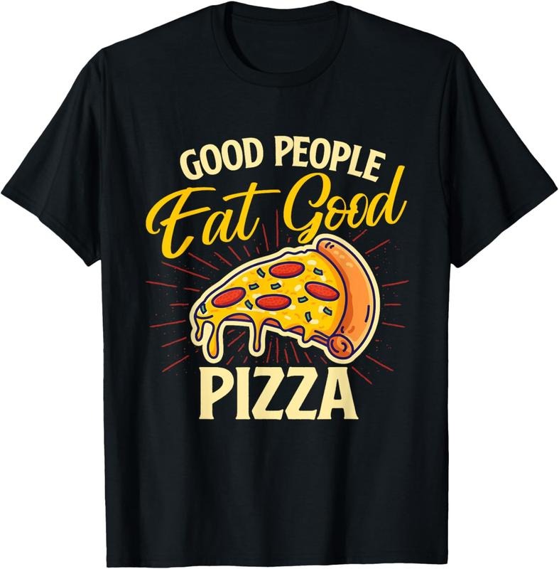 100% Cotton Good People Eat Good Pizza - Pizza Baker Food Lover T-Shirt Hoodie, Sweatshirt | GrindPrints.com