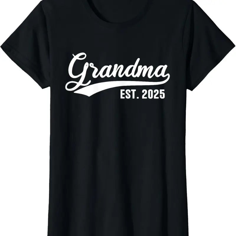 100% Cotton Grandma 2025 Retro Grandma Est 2025 T-Shirt Hoodie, Sweatshirt | GrindPrints.com