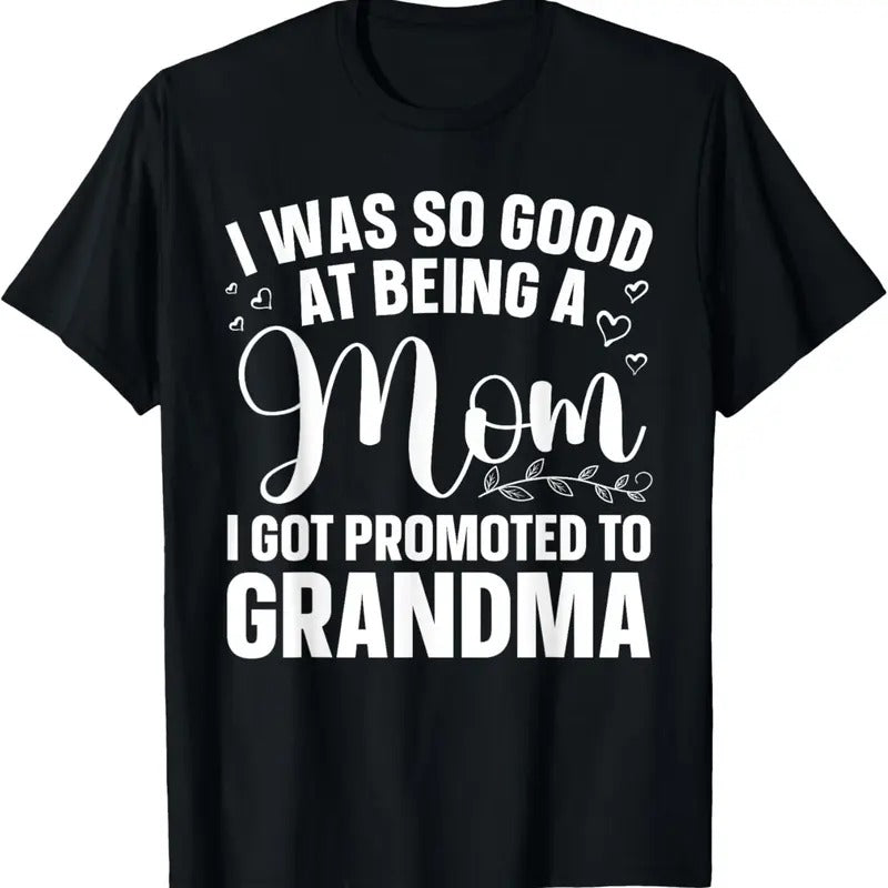 100% Cotton Grandma Art For Mom Women Grandmother Promoted To Grandma T-Shirt Hoodie, Sweatshirt | GrindPrints.com