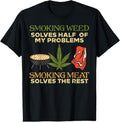 100% Cotton Grilling Solves Half Problems Meat Funny Bbq Barbecue Men T-Shirt Hoodie, Sweatshirt | GrindPrints.com