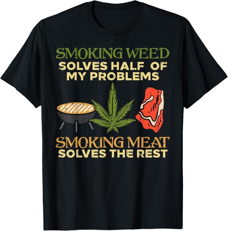 100% Cotton Grilling Solves Half Problems Meat Funny Bbq Barbecue Men T-Shirt Hoodie, Sweatshirt | GrindPrints.com