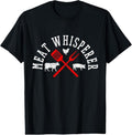 100% Cotton Grilling T-Shirt - Meat Whisperer Funny BBQ Shirt Chef Gift T-Shirt Hoodie, Sweatshirt | GrindPrints.com