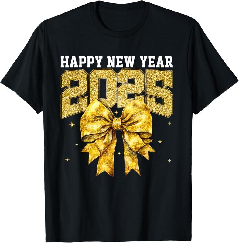 100% Cotton Groovy Happy New Year 2025 Shirts New Year'S Eve T-Shirts, Hoodie, Sweatshirt