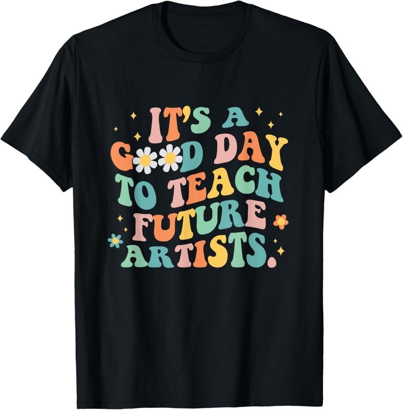 100% Cotton Groovy 'S Good Day Teach Future Artists Art Teacher T-Shirts, Hoodie, Sweatshirt
