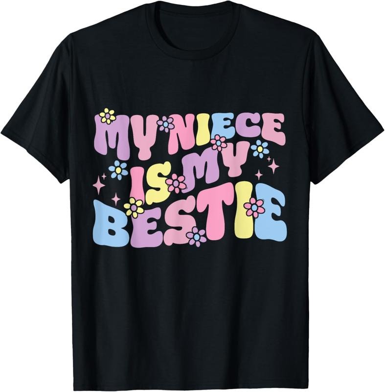 100% Cotton Groovy My Niece Is My Bestie Aunt Niece Matching T-Shirts, Hoodie, Sweatshirt