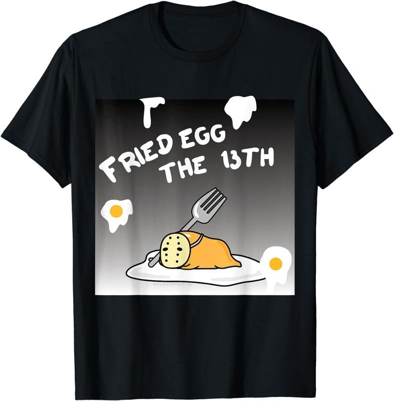 [100% Cotton]Gudetama Fried Egg the 13th Halloween Tee Shirt T-Shirt Hoodie, Sweatshirt | GrindPrints.com