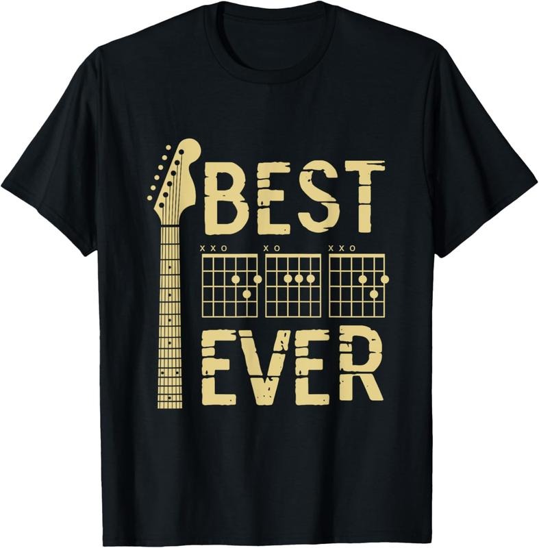 100% Cotton Guitarist Father Best Dad Ever D D Chord Guitar T-Shirts, Hoodie, Sweatshirt