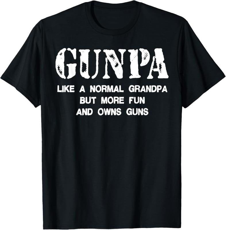 100% Cotton Gunpa Like A Normal Grandpa But More Fun And Owns Guns T-Shirt Hoodie, Sweatshirt | GrindPrints.com