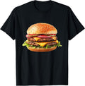 100% Cotton Hamburger Cheese BBQ Lovers T-Shirt Hoodie, Sweatshirt | GrindPrints.com