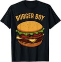 100% Cotton Hamburger Cheeseburger Burger Boy Funny Fast Food Lover T-Shirt Hoodie, Sweatshirt | GrindPrints.com
