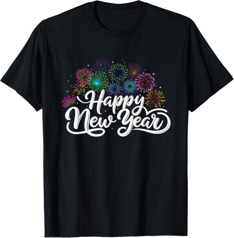 100% Cotton Happy New Year - New Year's Eve New Year Party T-Shirt Hoodie, Sweatshirt | GrindPrints.com