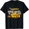 100% Cotton Happy New Year 2025 Family Reunion Party New Year Eve T-Shirtstyle{n002}3 T-Shirts, Hoodie, Sweatshirt