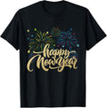 100% Cotton Happy New Year 2025 Fireworks New Year Eve Party 2025 T-Shirt Hoodie, Sweatshirt | GrindPrints.com