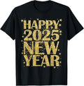 100% Cotton Happy New Year 2025 Matching Family New Years Eve T-Shirt Hoodie, Sweatshirt | GrindPrints.com