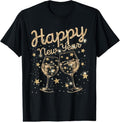 100% Cotton Happy New Year Champagne New Years Men Women T-Shirt Hoodie, Sweatshirt | GrindPrints.com