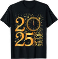 100% Cotton Happy New Year Fireworks 2025 New Years Eve Party Supplies T-Shirts, Hoodie, Sweatshirt