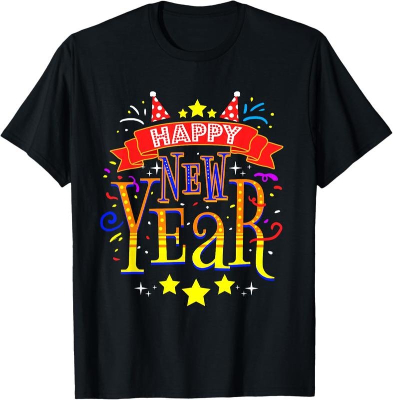 100% Cotton Happy New Year New Years Eve 2023 T-Shirt Hoodie, Sweatshirt | GrindPrints.com