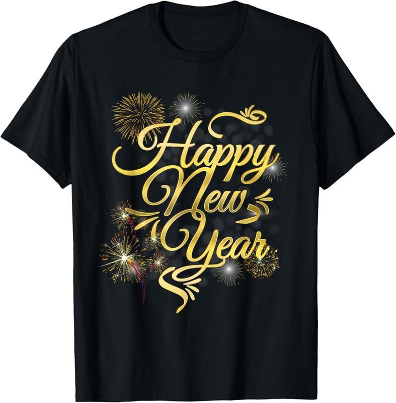 100% Cotton Happy New Year and Christmas Design for Men Women  T-Shirt Hoodie, Sweatshirt | GrindPrints.com
