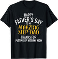 100% Cotton Happy father's day step dad T-Shirt Hoodie, Sweatshirt | GrindPrints.com