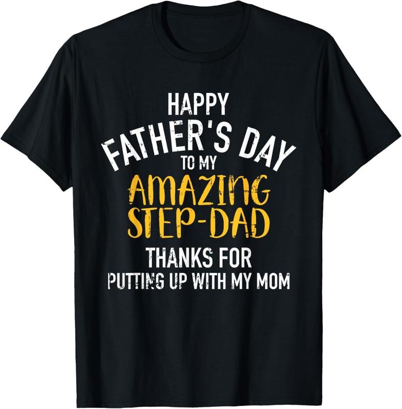 100% Cotton Happy father's day step dad T-Shirt Hoodie, Sweatshirt | GrindPrints.com