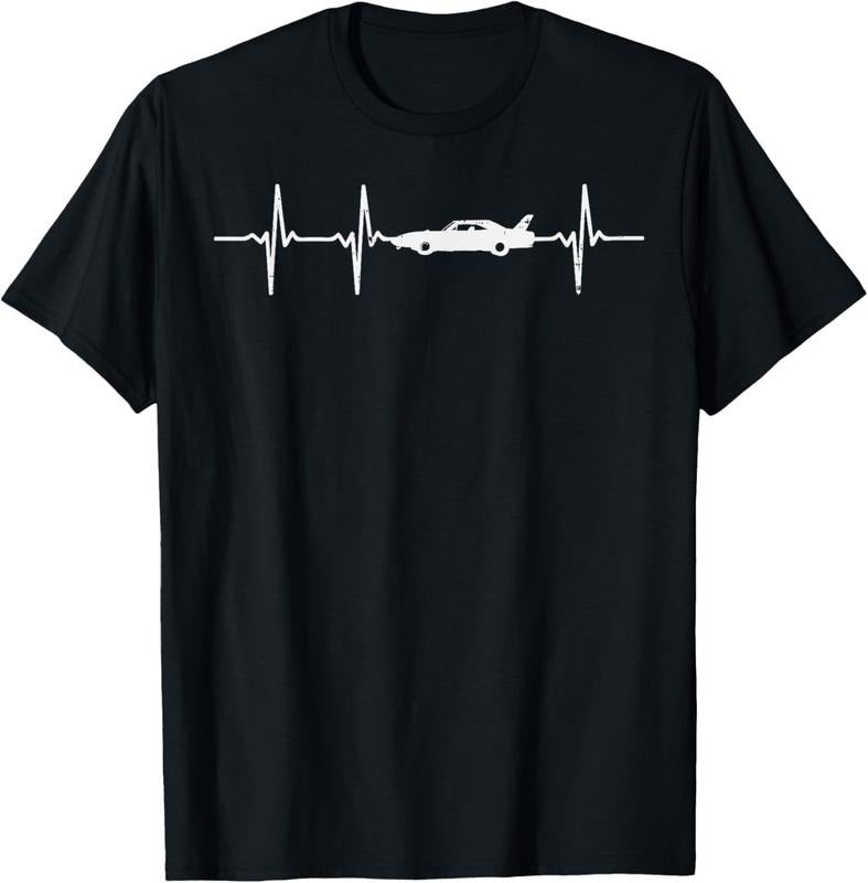 100% Cotton Heartbeat Car Drag Race Pulse Strip Driver Racing Racer T-Shirts, Hoodie, Sweatshirt