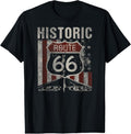 100% Cotton Historic U.S.A. Route 66 Highway Vintage America Road Sign T-Shirt Hoodie, Sweatshirt | GrindPrints.com