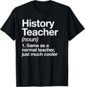 100% Cotton History Teacher Definition Funny Back To School First Day T-Shirt Hoodie, Sweatshirt | GrindPrints.com