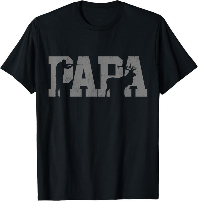 100% Cotton Hunter Dad Deer Father Father's Day Hunting Papa T-Shirt Hoodie, Sweatshirt | GrindPrints.com
