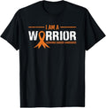 100% Cotton I Am A Warrior Leukemia Awareness Happy Ribbon Graphic T-Shirt Hoodie, Sweatshirt | GrindPrints.com