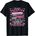 100% Cotton I Am a Lucky Daughter I Have Crazy Dad Funny For Daughter T-Shirt Hoodie, Sweatshirt | GrindPrints.com