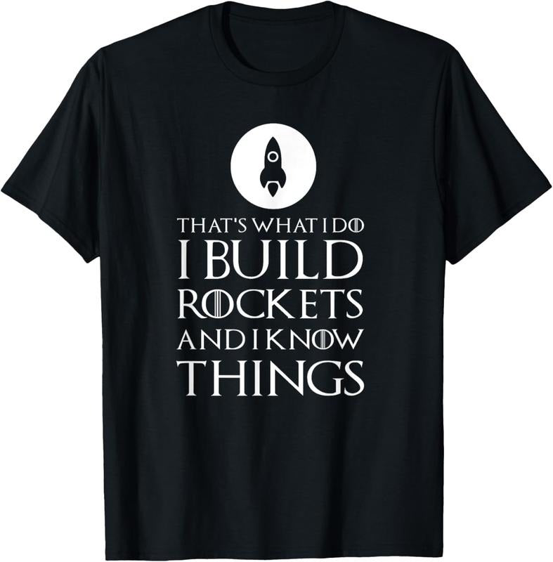 100% Cotton I Build Rockets Funny Rocket Scientist T Shirt Gift T-Shirt Hoodie, Sweatshirt | GrindPrints.com