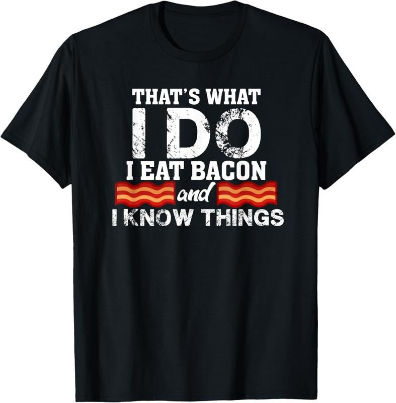 100% Cotton I Eat Bacon Funny Bacon Lover Gift Foodie Meat T-Shirt Hoodie, Sweatshirt | GrindPrints.com