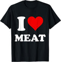 100% Cotton I Heart Meat I Love Meat T-Shirt Hoodie, Sweatshirt | GrindPrints.com