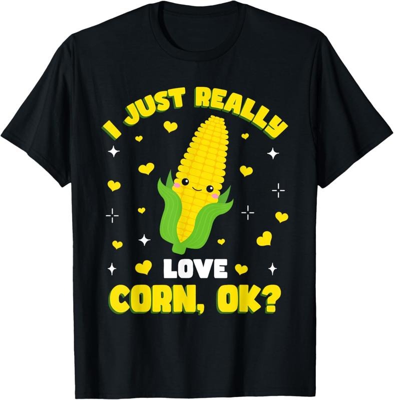 100% Cotton I Just Really Love Corn T-Shirt Hoodie, Sweatshirt | GrindPrints.com