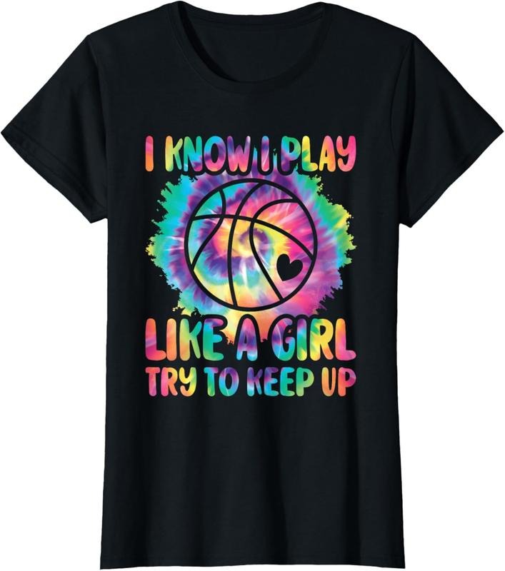100% Cotton I Know I Play Like A Girl Basketball Player Women Girls s T-Shirt Hoodie, Sweatshirt | GrindPrints.com