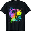 100% Cotton I Know i play like a girl try to keep up soccer player T-Shirt Hoodie, Sweatshirt | GrindPrints.com