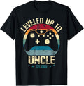 100% Cotton I Leveled Up To Uncle 2025 Promoted To First Time New Uncle T-Shirt Hoodie, Sweatshirt | GrindPrints.com