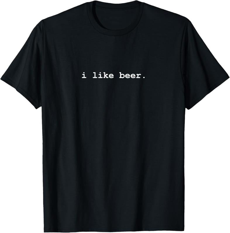100% Cotton I Like Beer Minimalist Funny Drinking T-Shirt Hoodie, Sweatshirt | GrindPrints.com
