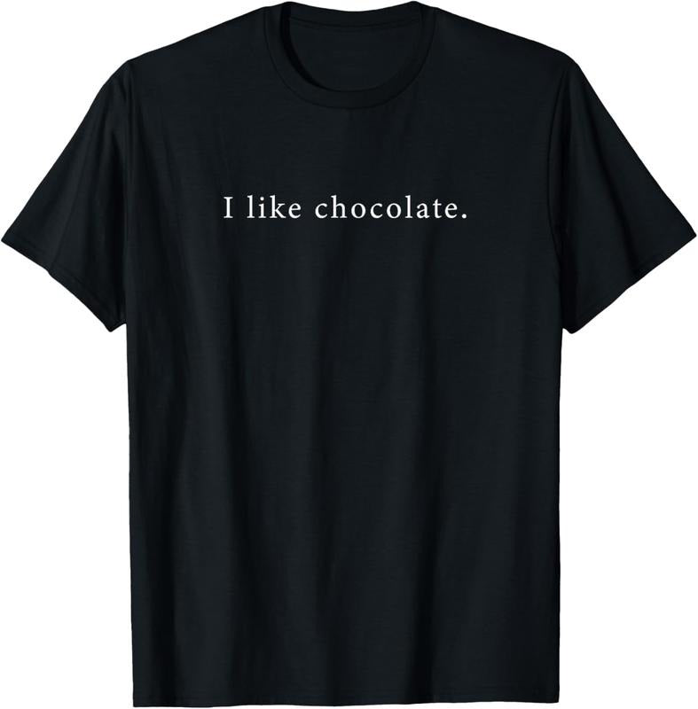 100% Cotton I Like Chocolate Funny Minimalist T-Shirt Hoodie, Sweatshirt | GrindPrints.com