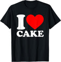 100% Cotton I Love Cake Shirt I Heart Cake Food Lover I Love Cake T-Shirt Hoodie, Sweatshirt | GrindPrints.com