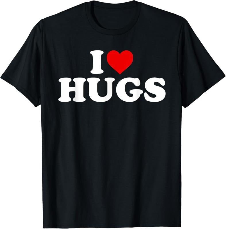 100% Cotton I Love Hugs Heart T-Shirts, Hoodie, Sweatshirt