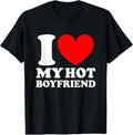 100% Cotton I Love My Hot Boyfriend Shirt T-Shirt Hoodie, Sweatshirt | GrindPrints.com