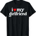 100% Cotton I Love My Hot Girlfriend Gifts Men Heart Girlfriend T-Shirt Hoodie, Sweatshirt | GrindPrints.com